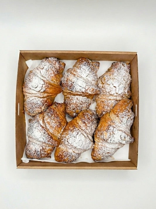 French Almond croissant for corporate breakfast meetings, event catering or personal craving.