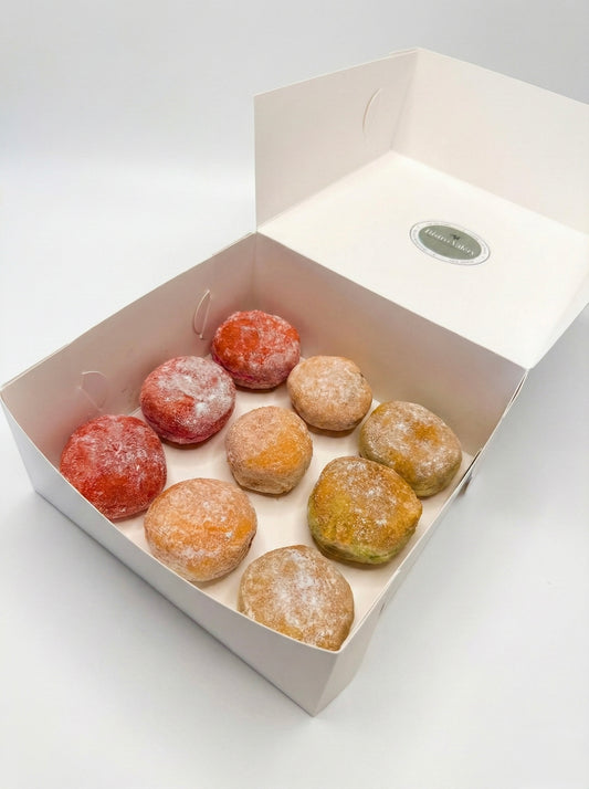 Freshly baked French beignets for sweet catering platters and afternoon tea.