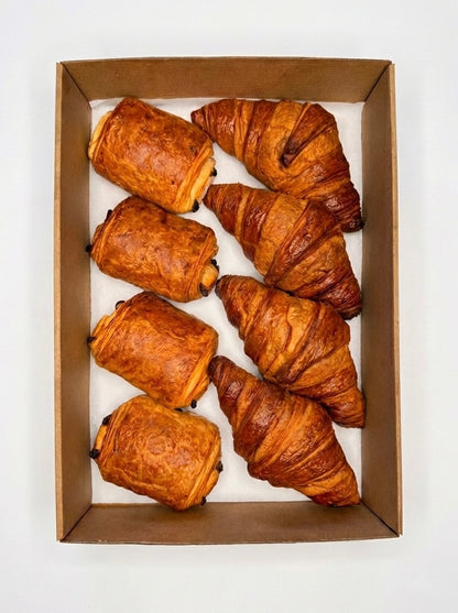 French croissant and Pain au chocolat  for corporate breakfast meetings, event catering or personal craving. 