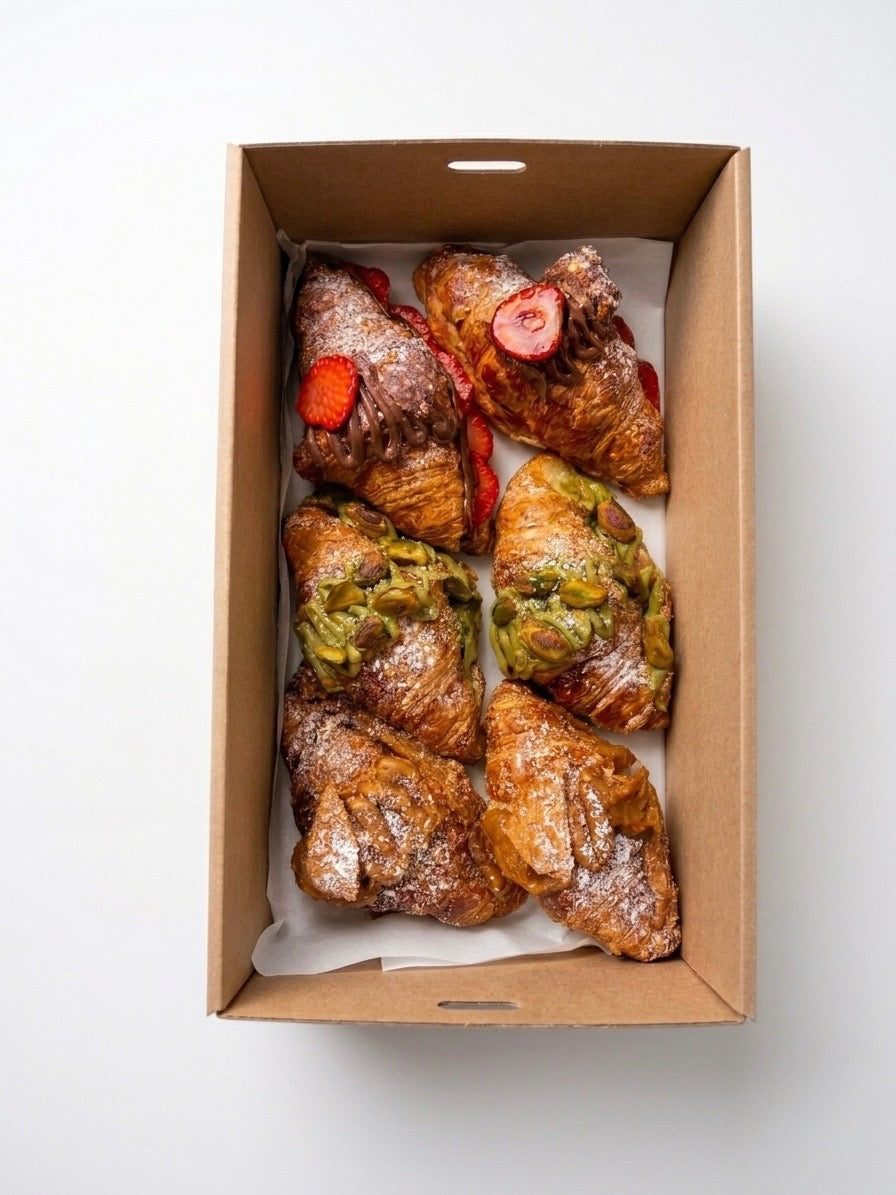 Mini Sweet Filled Croissants Box