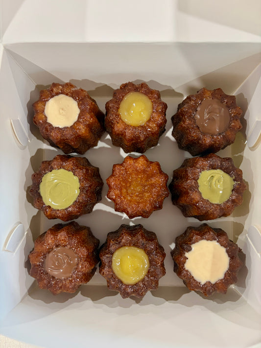 Filled Cannelé Box - 9 Pieces