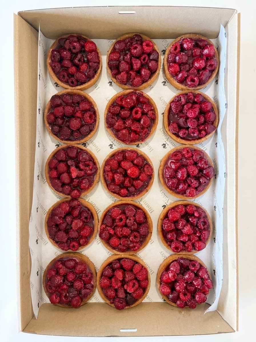 Lemon Meringue & Raspberry Tarts